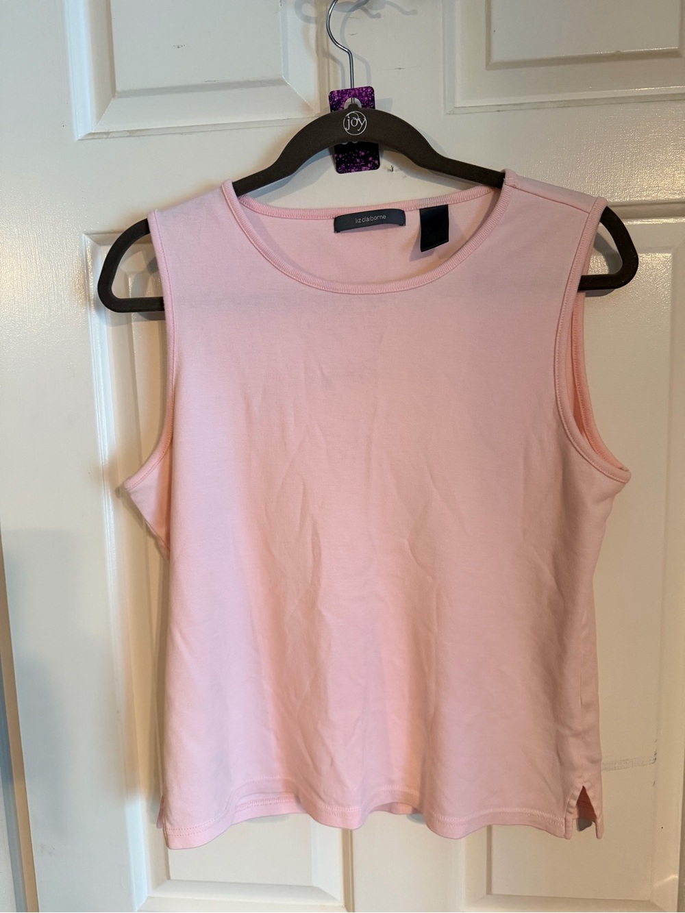 Liz Claiborne Light Pink Sleeveless Tank Top